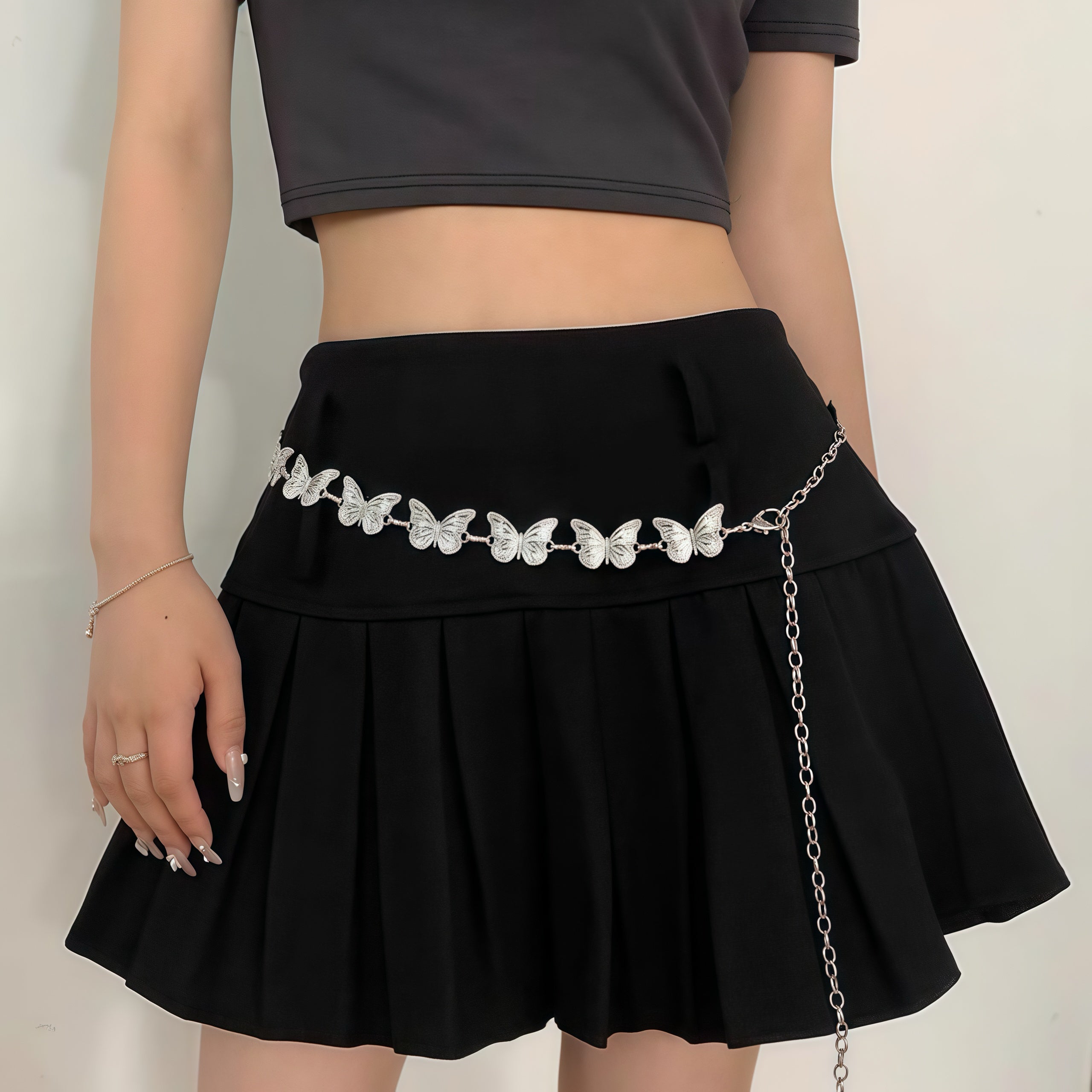 Silver Butterfly Waist Chain