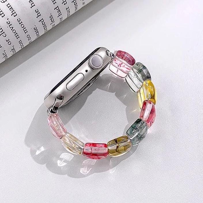 Multicolor Jade Apple Watch Band