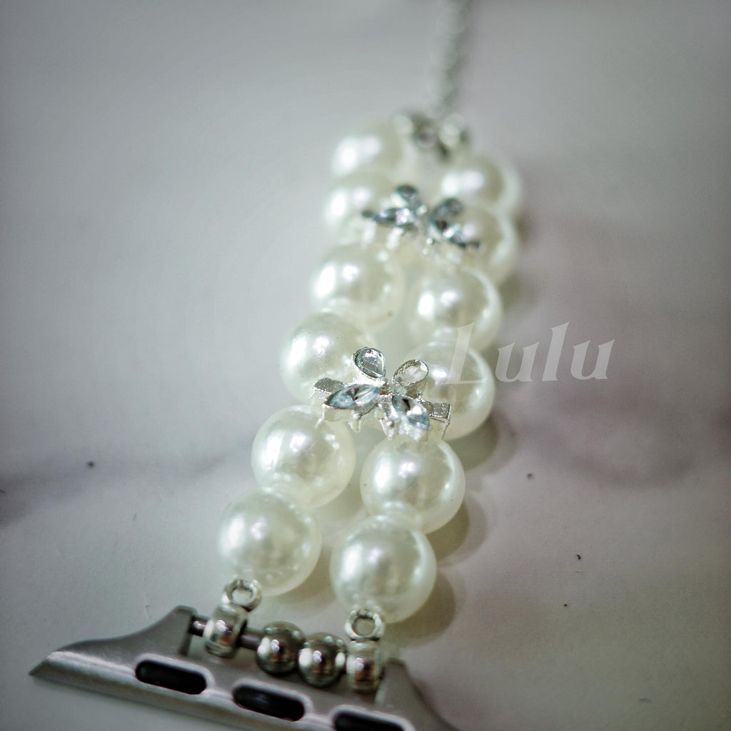 Pearl Ribbon Apple Watch Band