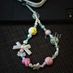 Cute Pink Bow Phone Strap