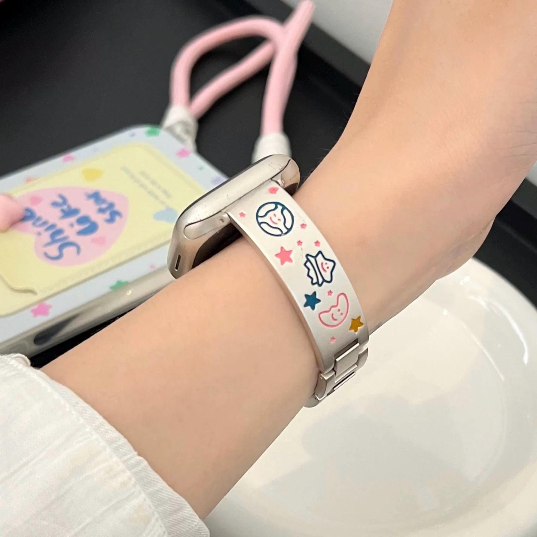 Star Stainless Steel Apple Watch Band