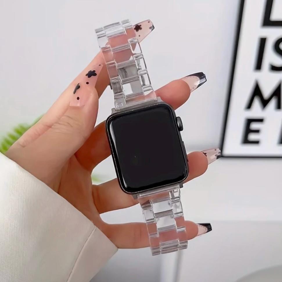 Clear Resin Apple Watch Band