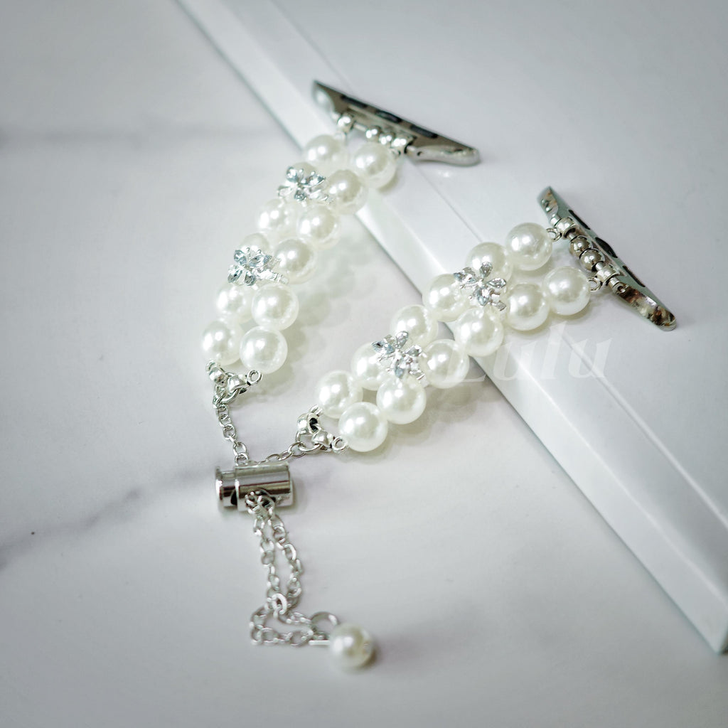 Pearl Ribbon Apple Watch Band