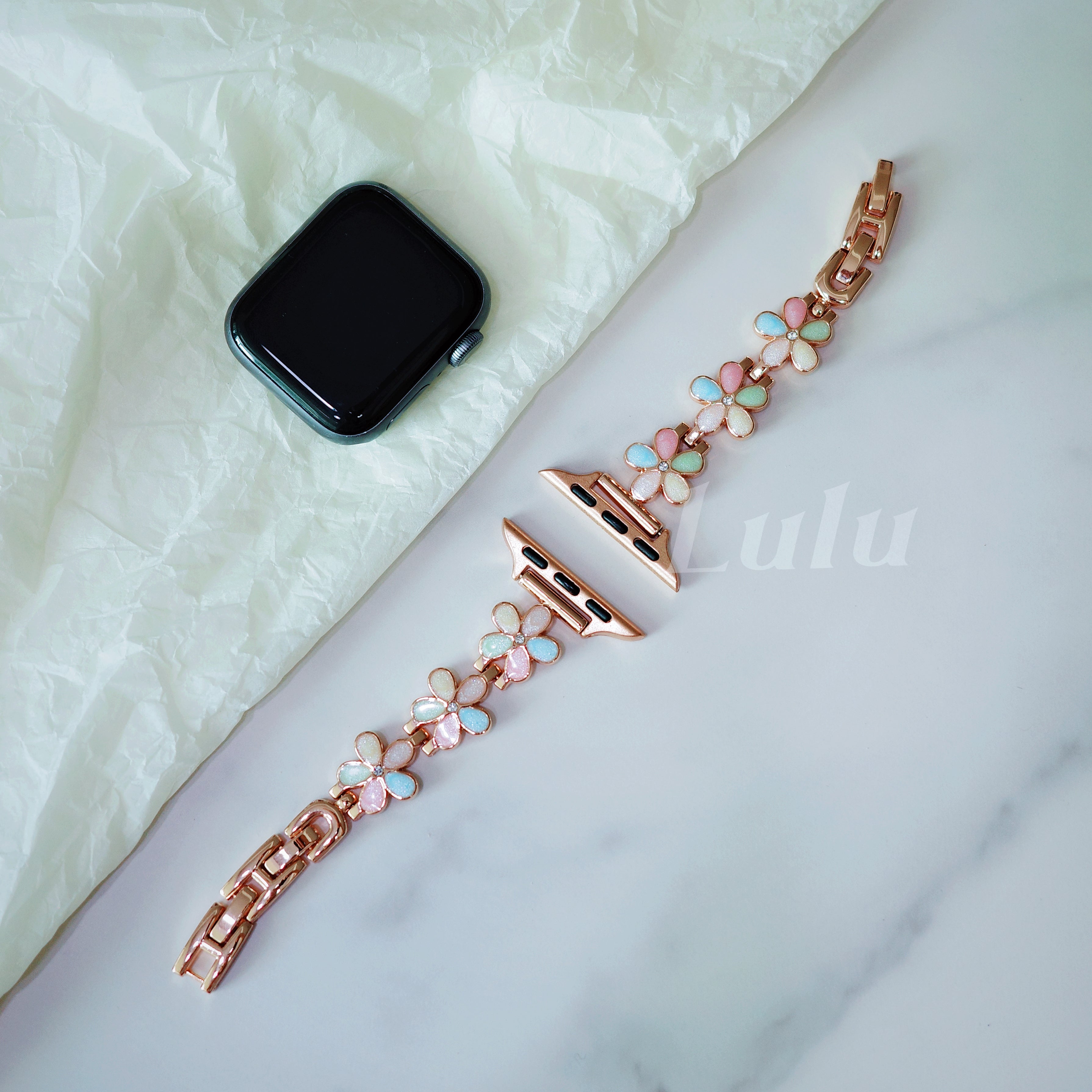 Pastel Petals Apple Watch Band