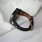 Black Leather Apple Watch Band