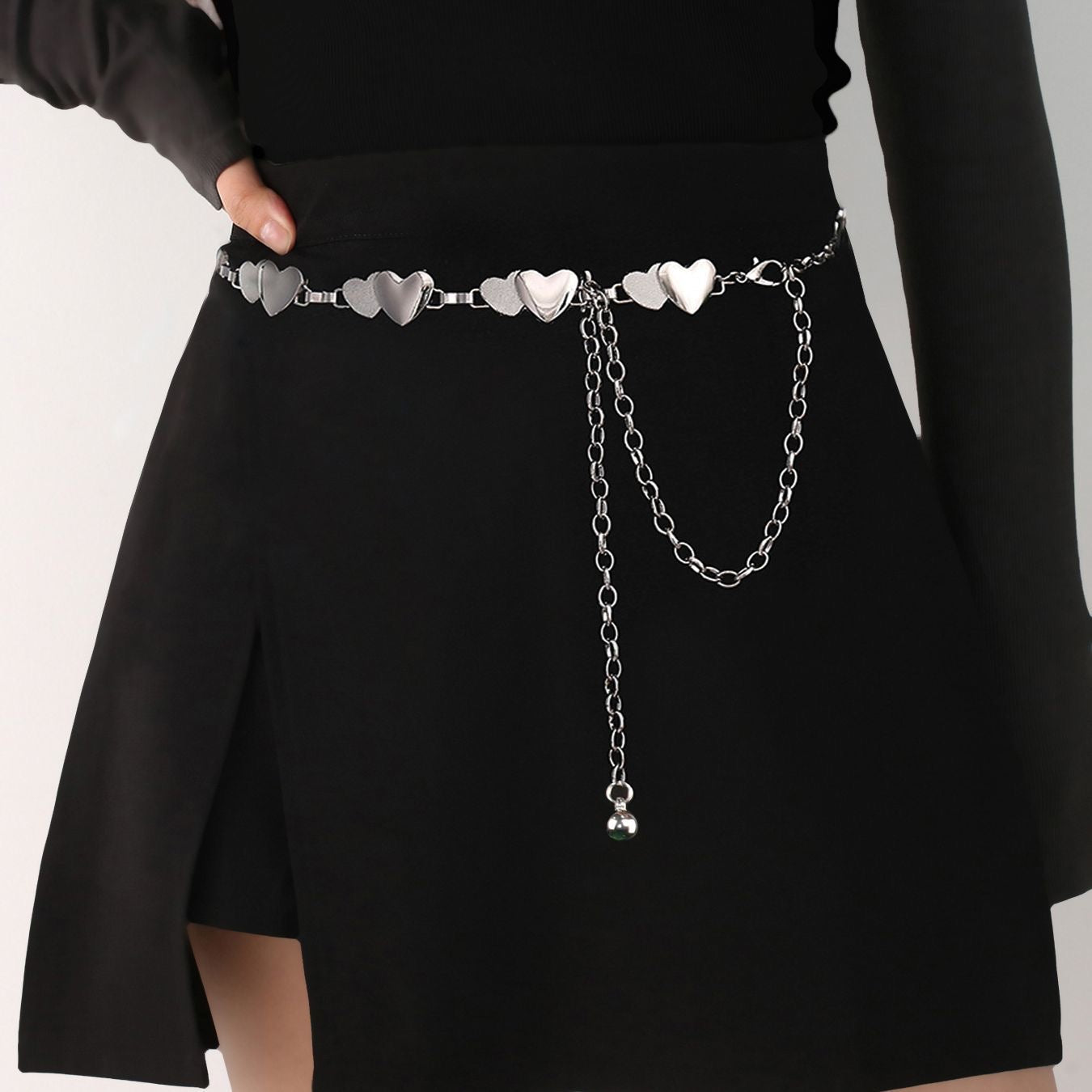 Silver Heart Waist Chain