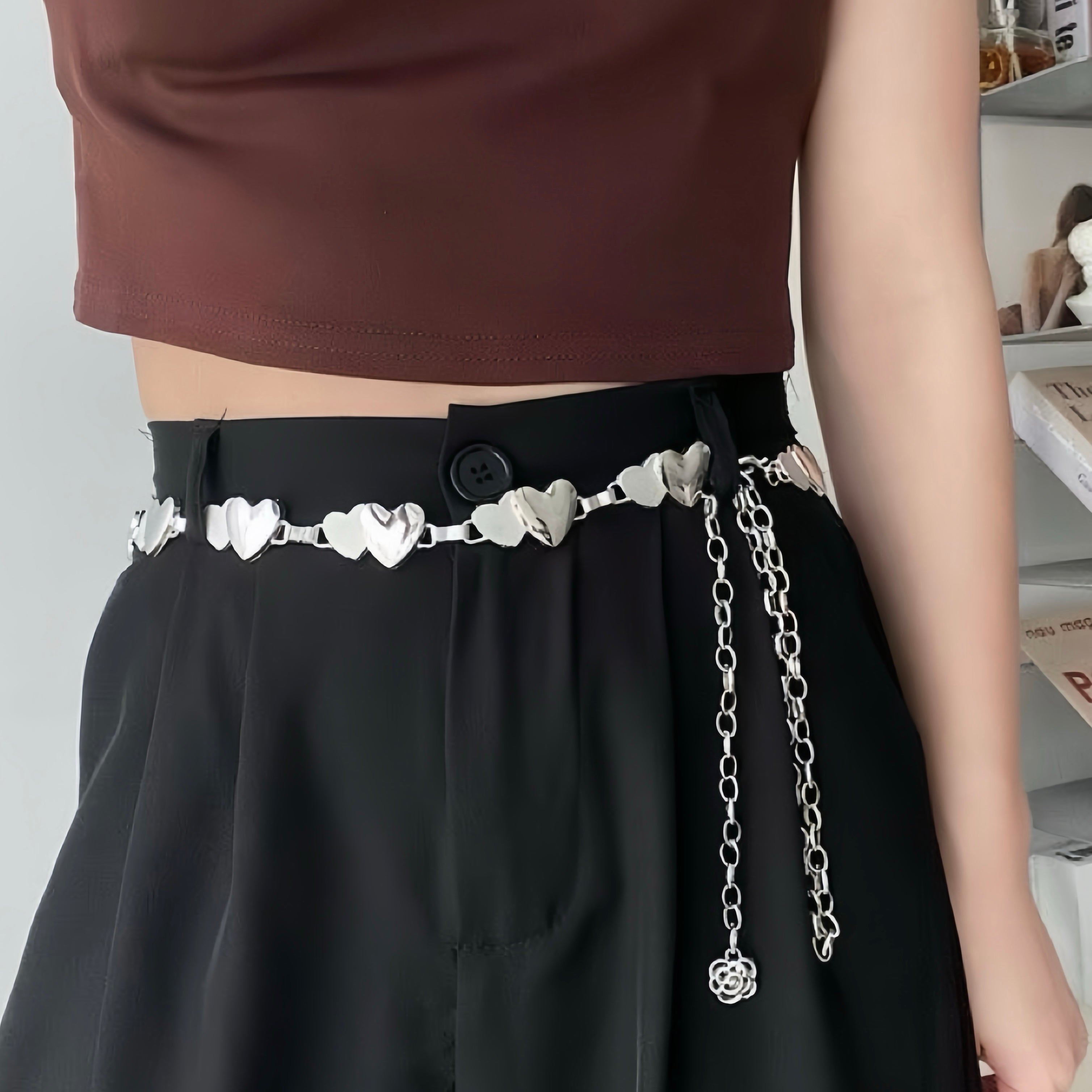 Silver Heart Waist Chain