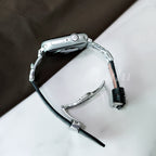 Black Leather Apple Watch Band