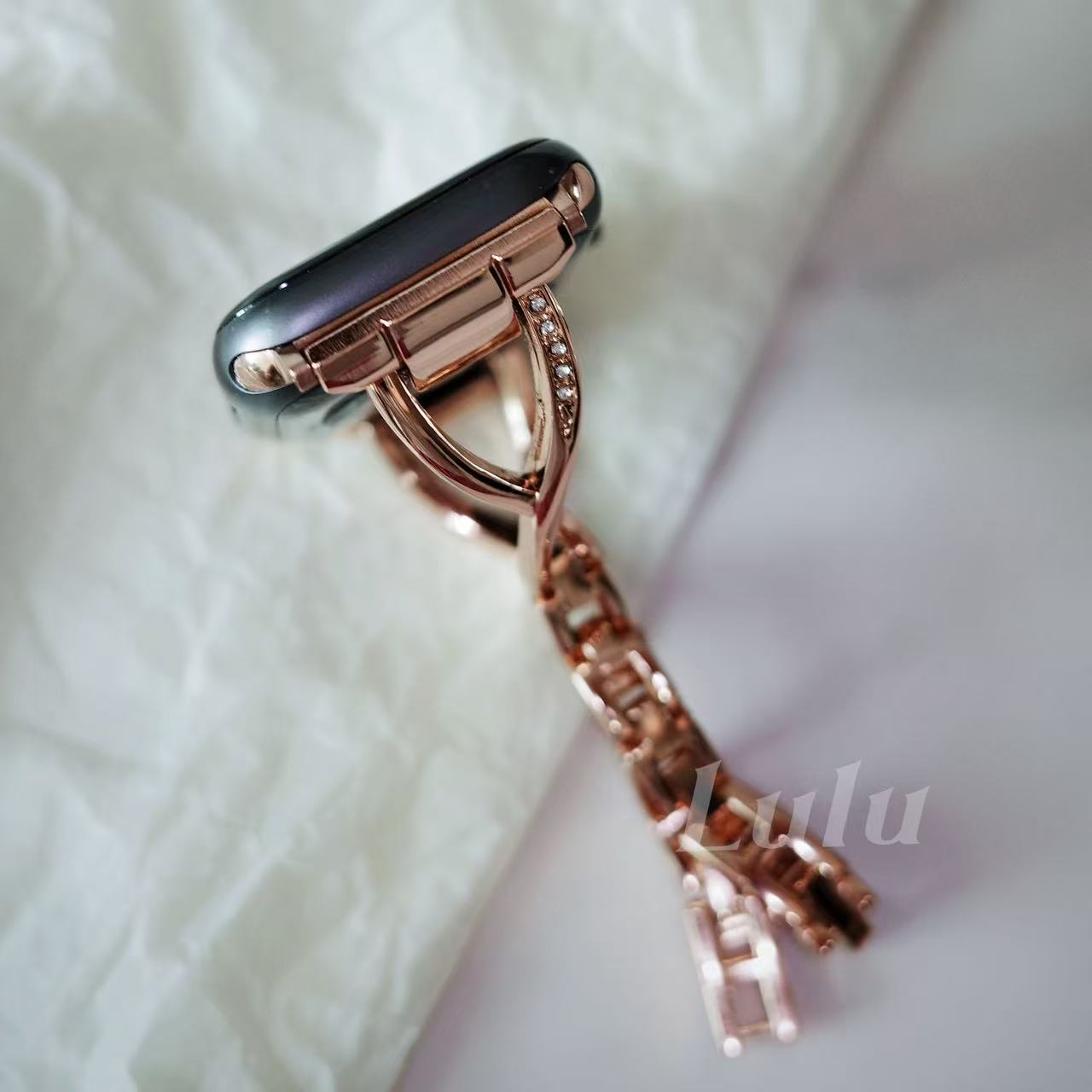 Rose Gold Link Apple Watch Band
