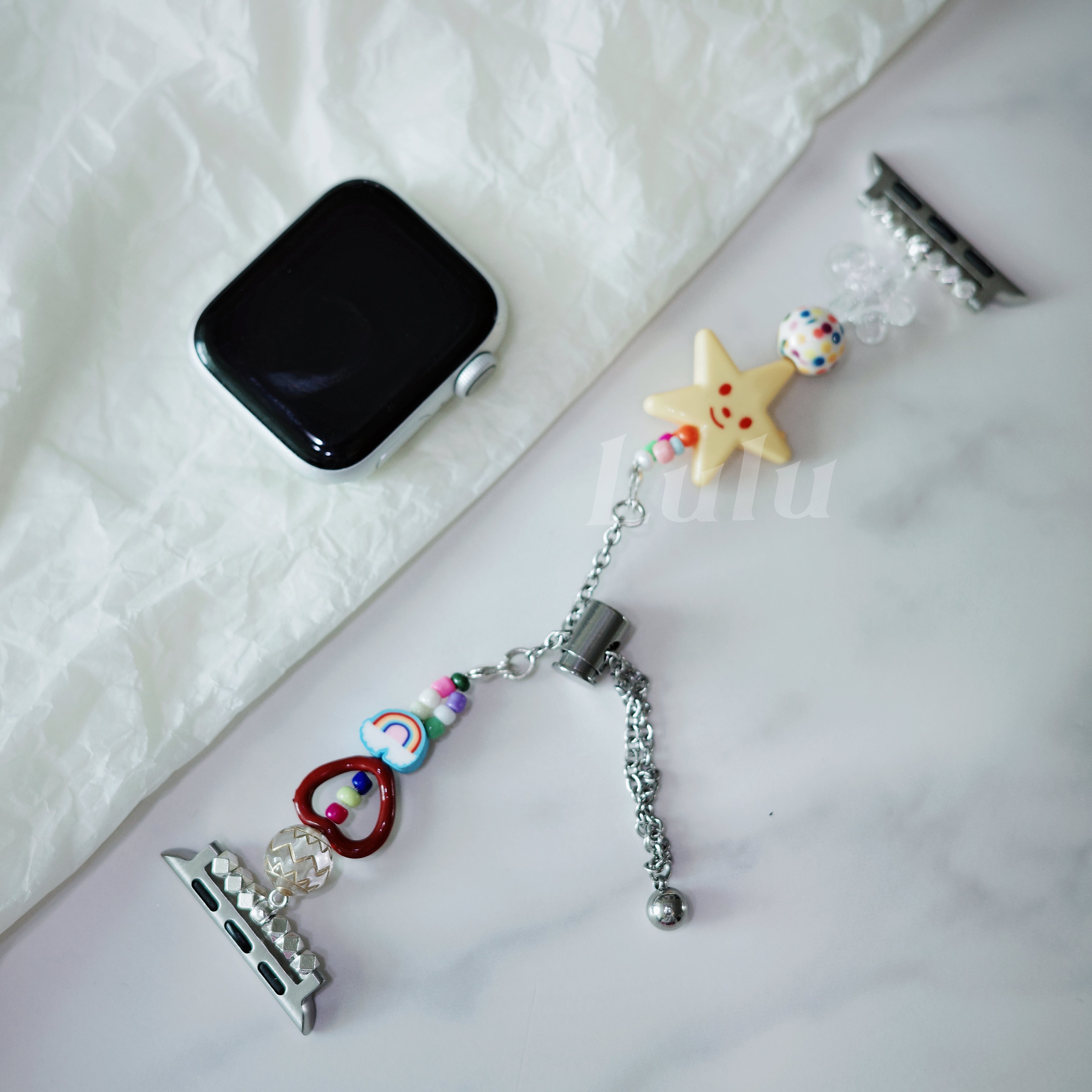 Smiley Star Beaded Apple Watch Band
