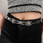 Vintage Gothic Sun & Moon Chain Belt